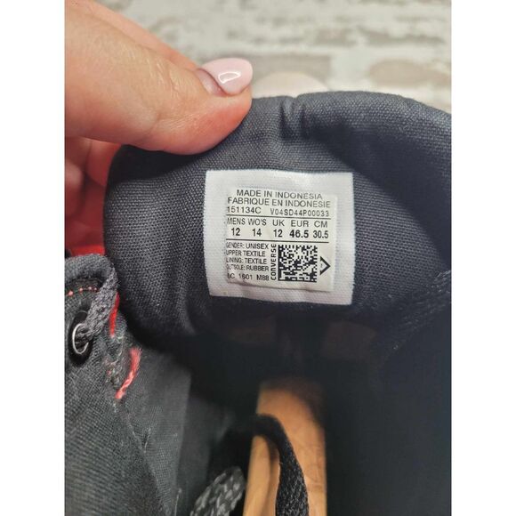 3622 Converse Chuck Taylor All Star Red Thick‎ Canvas Hi-Tops Men's 12 - Picture 5 of 8